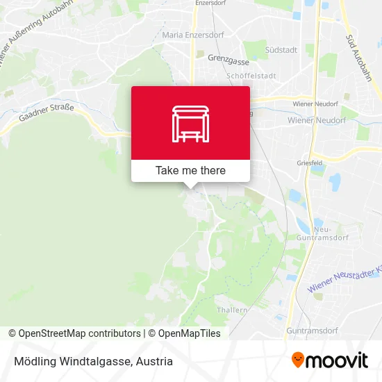 Mödling Windtalgasse map