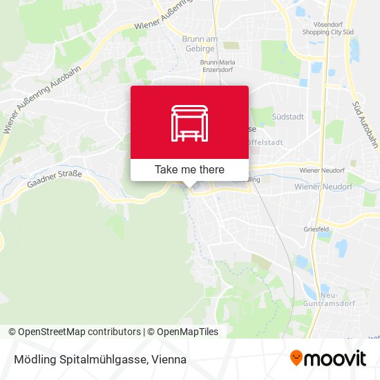 Mödling Spitalmühlgasse map