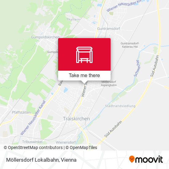 Möllersdorf Lokalbahn map