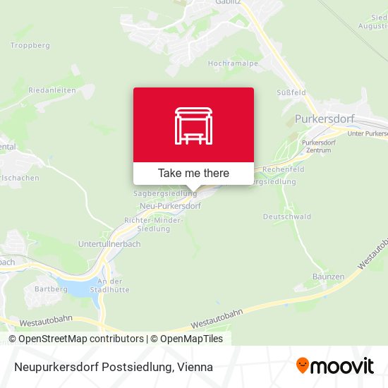 Neupurkersdorf Postsiedlung map