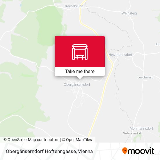 Obergänserndorf Hoftenngasse map