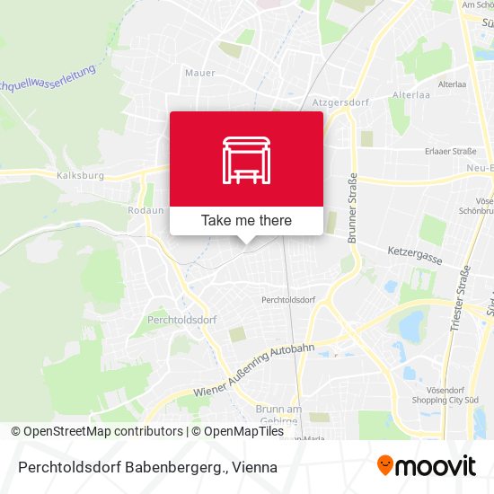 Perchtoldsdorf Babenbergerg. map