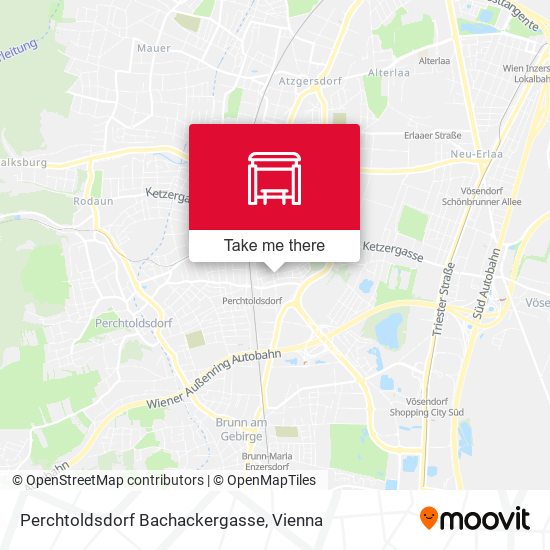 Perchtoldsdorf Bachackergasse map