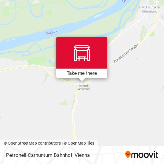 Petronell-Carnuntum Bahnhof map