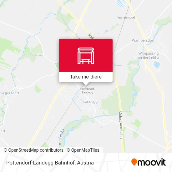 Pottendorf-Landegg Bahnhof map