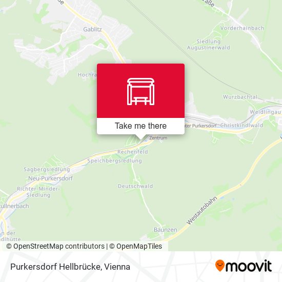 Purkersdorf Hellbrücke map