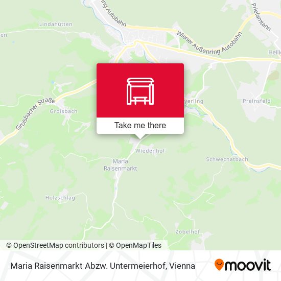 Maria Raisenmarkt Abzw. Untermeierhof map