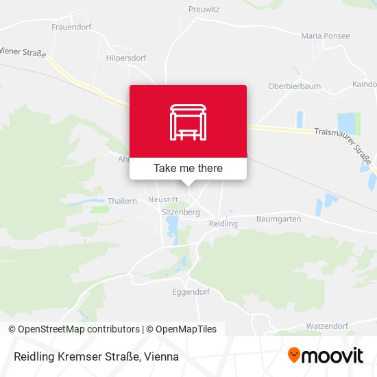 Reidling Kremser Straße map