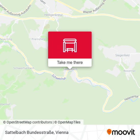 Sattelbach Bundesstraße map