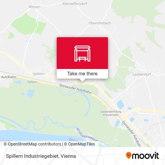 Spillern Industriegebiet map