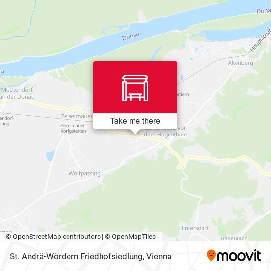 St. Andrä-Wördern Friedhofsiedlung map