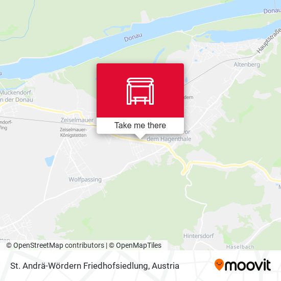 St. Andrä-Wördern Friedhofsiedlung map