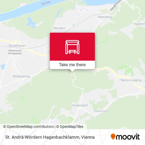 St. Andrä-Wördern Hagenbachklamm map