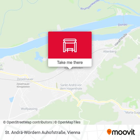 St. Andrä-Wördern Auhofstraße map