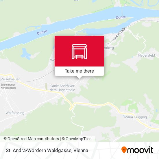 St. Andrä-Wördern Waldgasse map