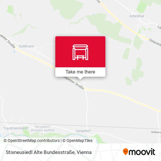 Stixneusiedl Alte Bundesstraße map