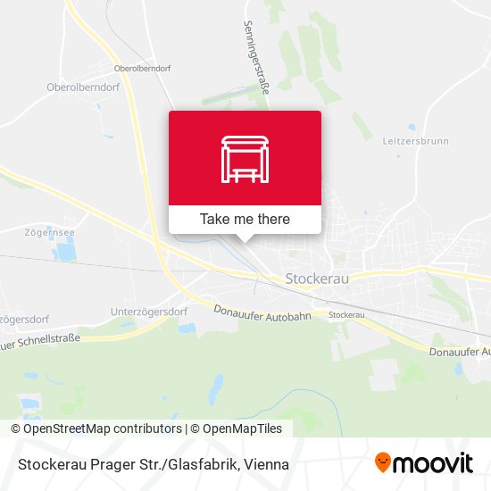 Stockerau Prager Str. / Glasfabrik map