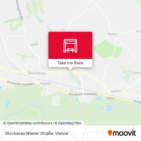 Stockerau Wiener Straße map