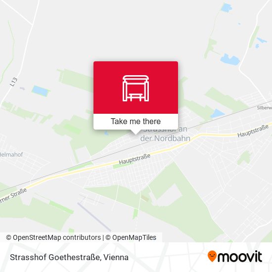 Strasshof Goethestraße map