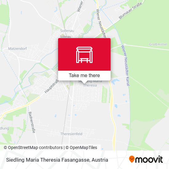Siedling Maria Theresia Fasangasse map