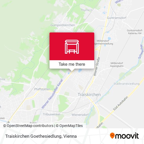 Traiskirchen Goethesiedlung map
