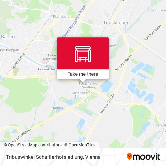 Tribuswinkel Schafflerhofsiedlung map