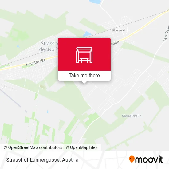 Strasshof Lannergasse map