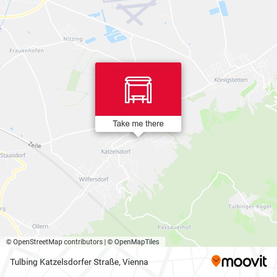 Tulbing Katzelsdorfer Straße map