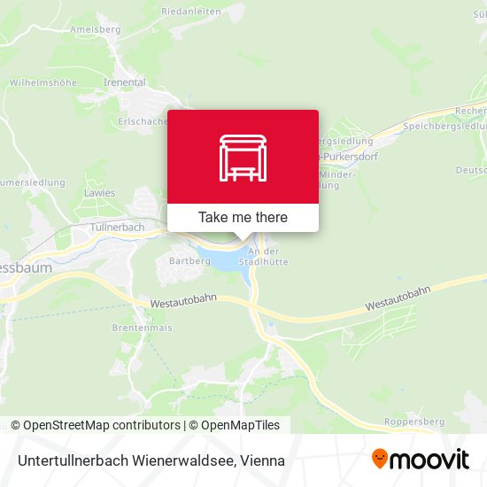 Untertullnerbach Wienerwaldsee map