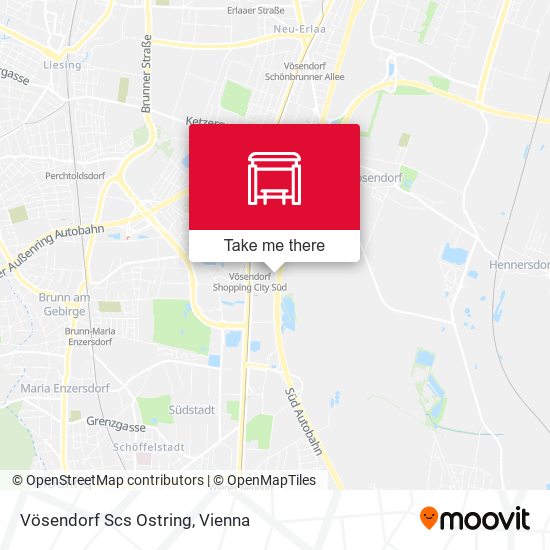 Vösendorf Scs Ostring map
