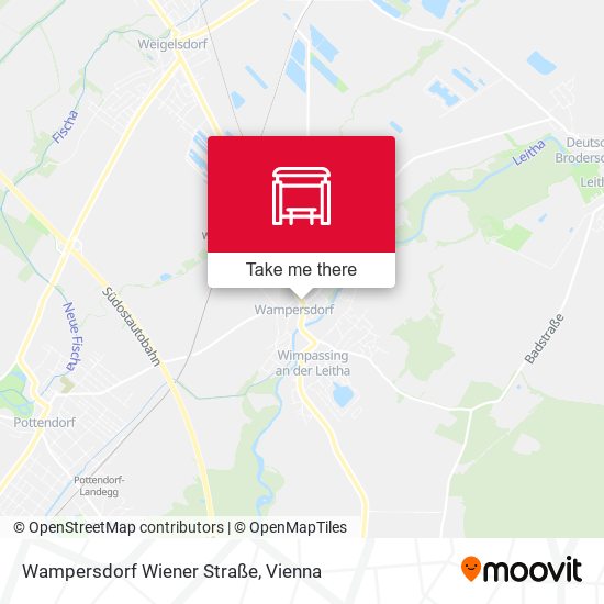 Wampersdorf Wiener Straße map