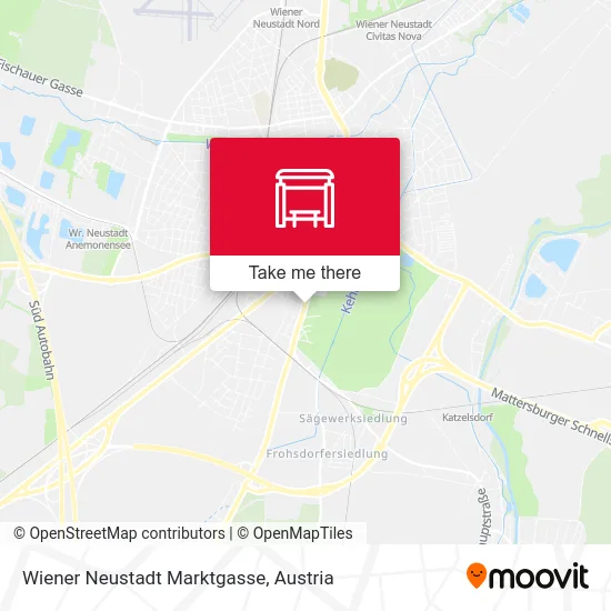 Wiener Neustadt Marktgasse map