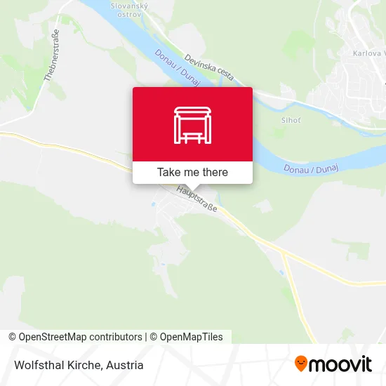 Wolfsthal Kirche map