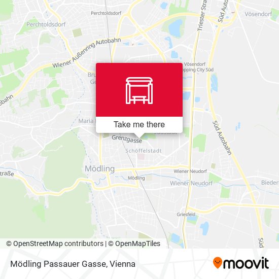 Mödling Passauer Gasse map