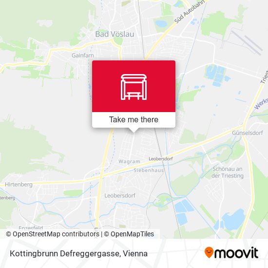 Kottingbrunn Defreggergasse map
