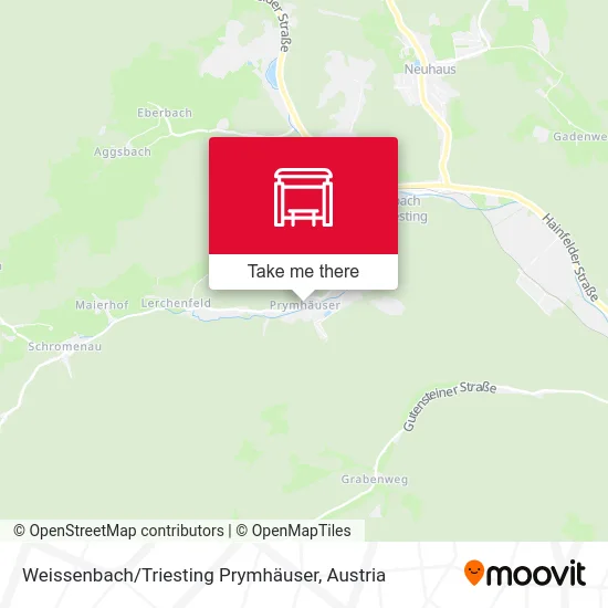 Weissenbach / Triesting Prymhäuser map