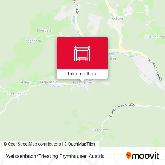 Weissenbach / Triesting Prymhäuser map