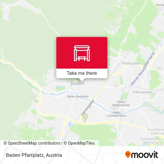 Baden Pfarrplatz map