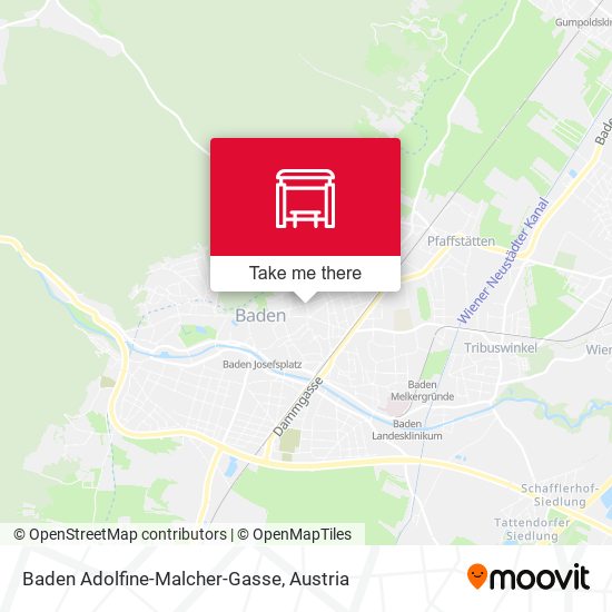 Baden Adolfine-Malcher-Gasse map
