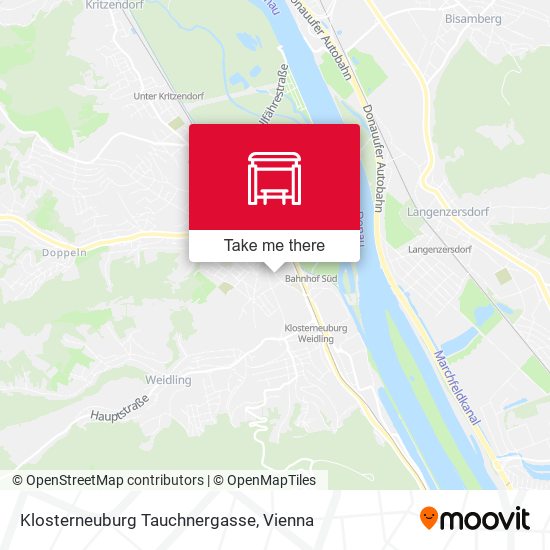 Klosterneuburg Tauchnergasse map