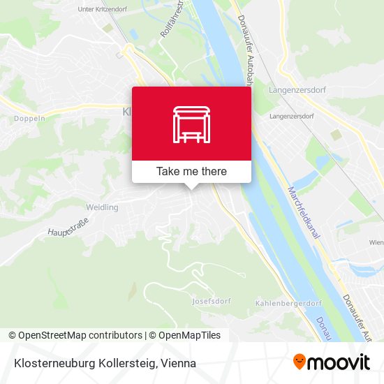 Klosterneuburg Kollersteig map