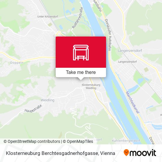 Klosterneuburg Berchtesgadnerhofgasse map