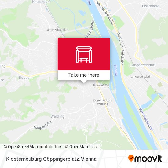 Klosterneuburg Göppingerplatz map