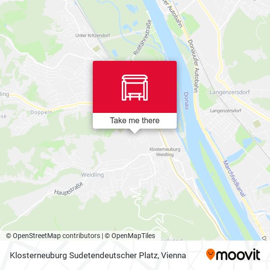 Klosterneuburg Sudetendeutscher Platz map