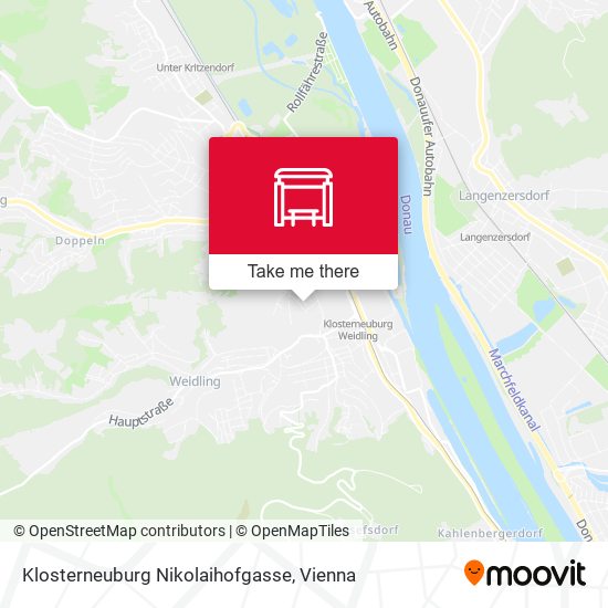Klosterneuburg Nikolaihofgasse map