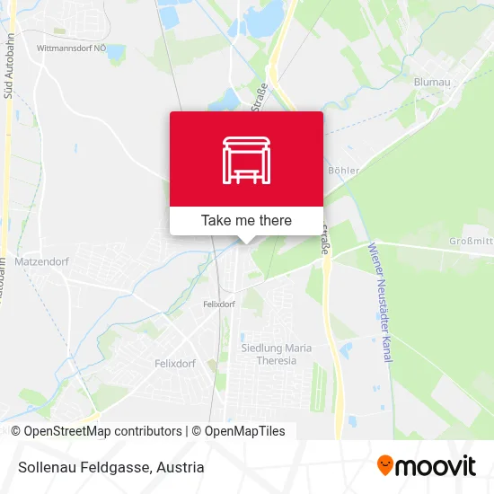 Sollenau Feldgasse map