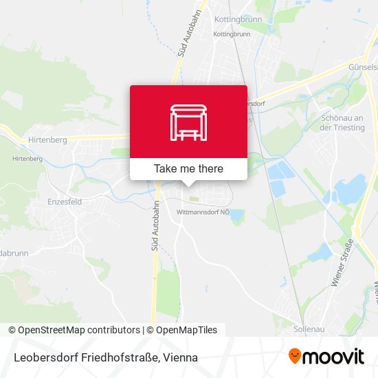 Leobersdorf Friedhofstraße map