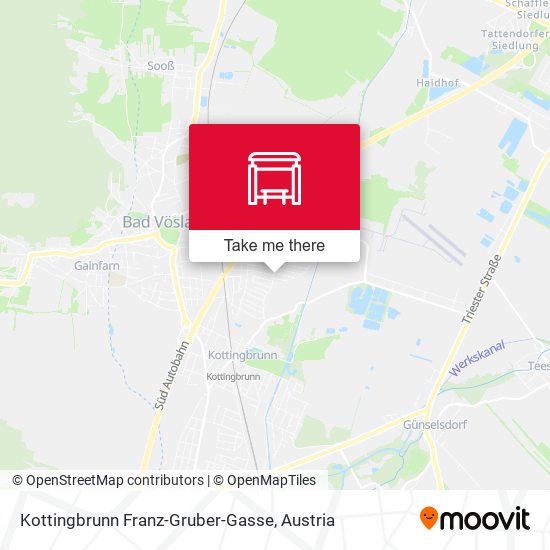 Kottingbrunn Franz-Gruber-Gasse map