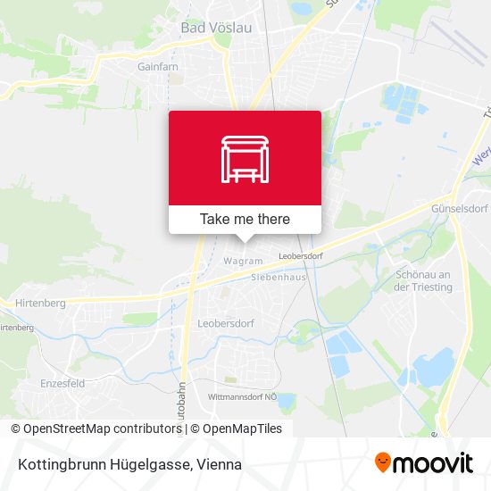 Kottingbrunn Hügelgasse map