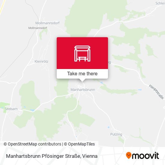 Manhartsbrunn Pfösinger Straße map